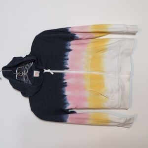 Wonder Nation Tie Dye Zip Up Hoodie Sweatshirt